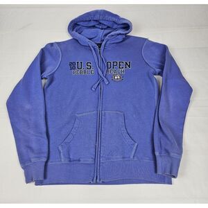 2010 Pebble Beach Hoddie‎ Womens Small. Golf Full-Zip Purple Sweatshirt.